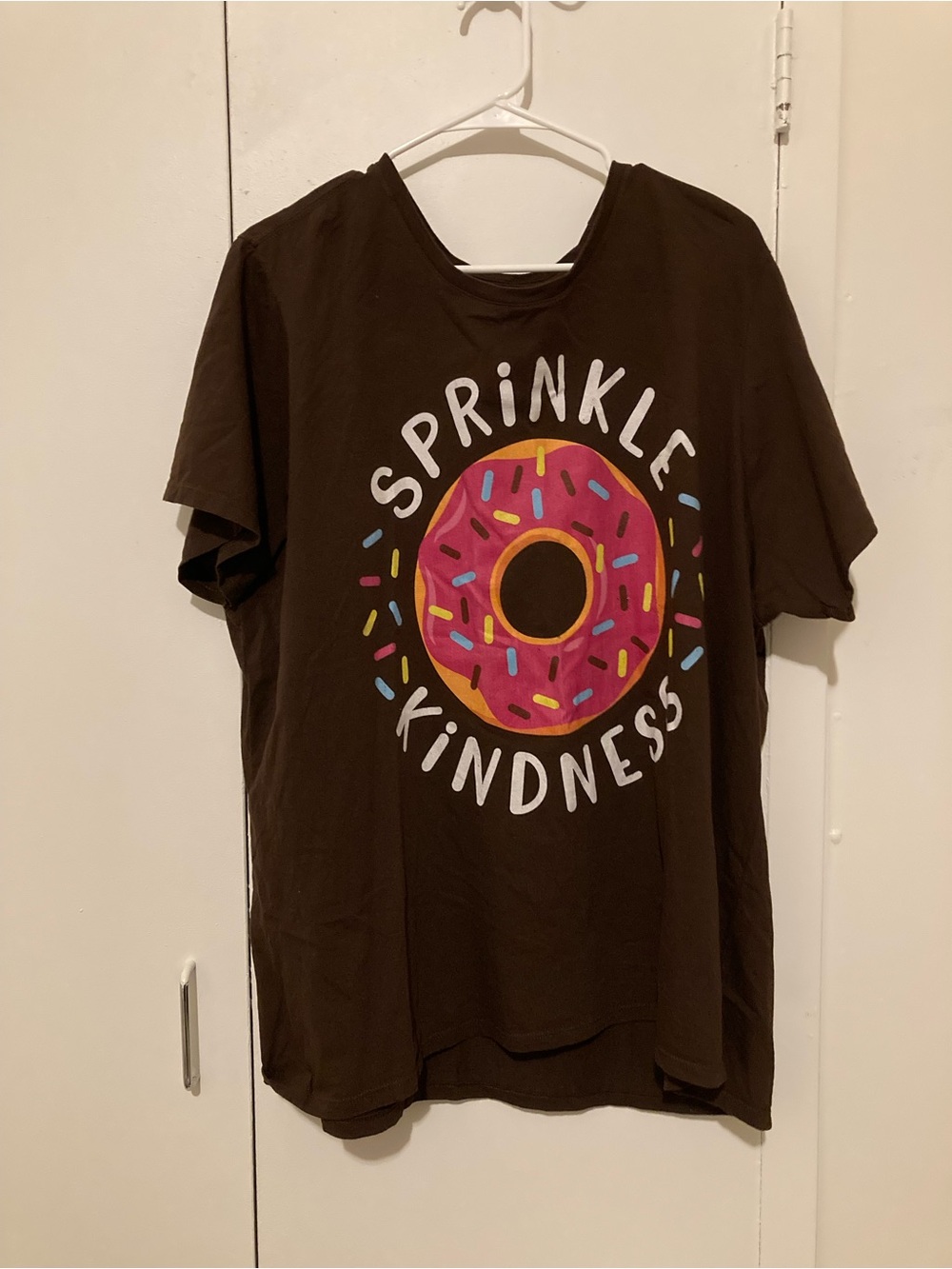 Sprinkle Kindness Donut Graphic Tee - Brown